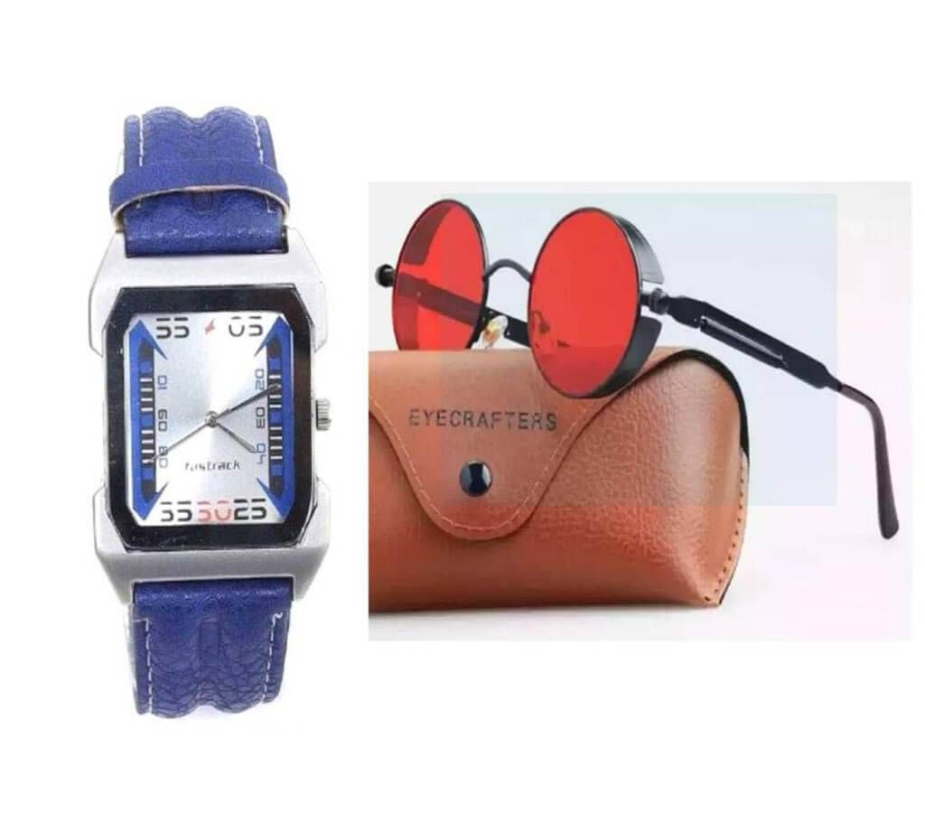 Combo Offer Gents Watch + Sunglasses 