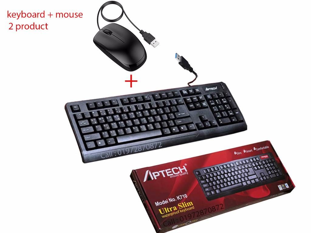 Aptech Waterproof Keyboard+Mouse Combo 
