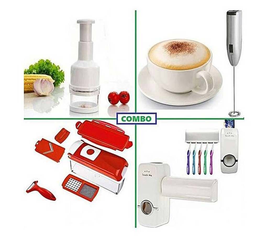 Nicer Dicer Plus and Vegetable Choppers, Milk mixer Combo