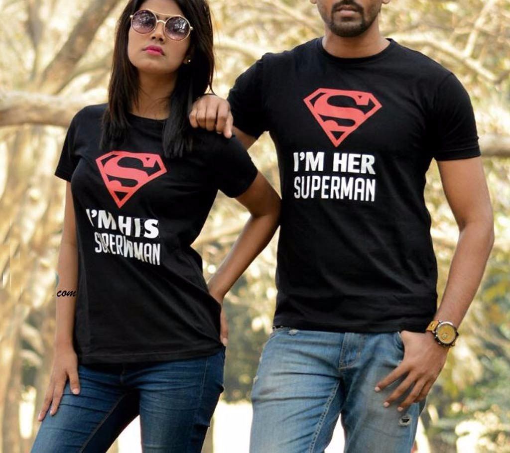 Valentine I'm Her/His Superman Couple T-shirt