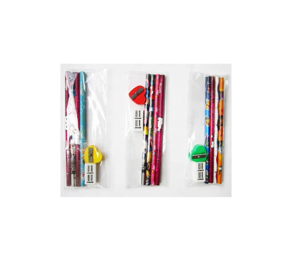Pencil Rubber Sharpener Combo Offer