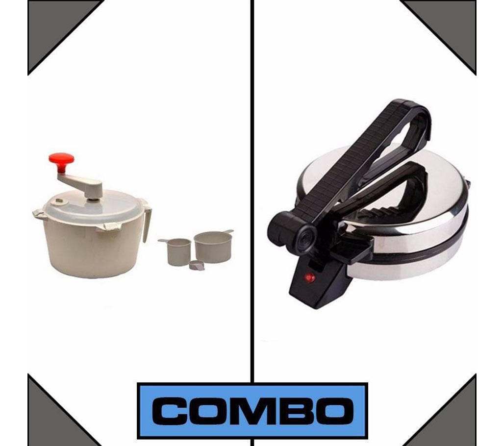 Roti maker and ata maker combo