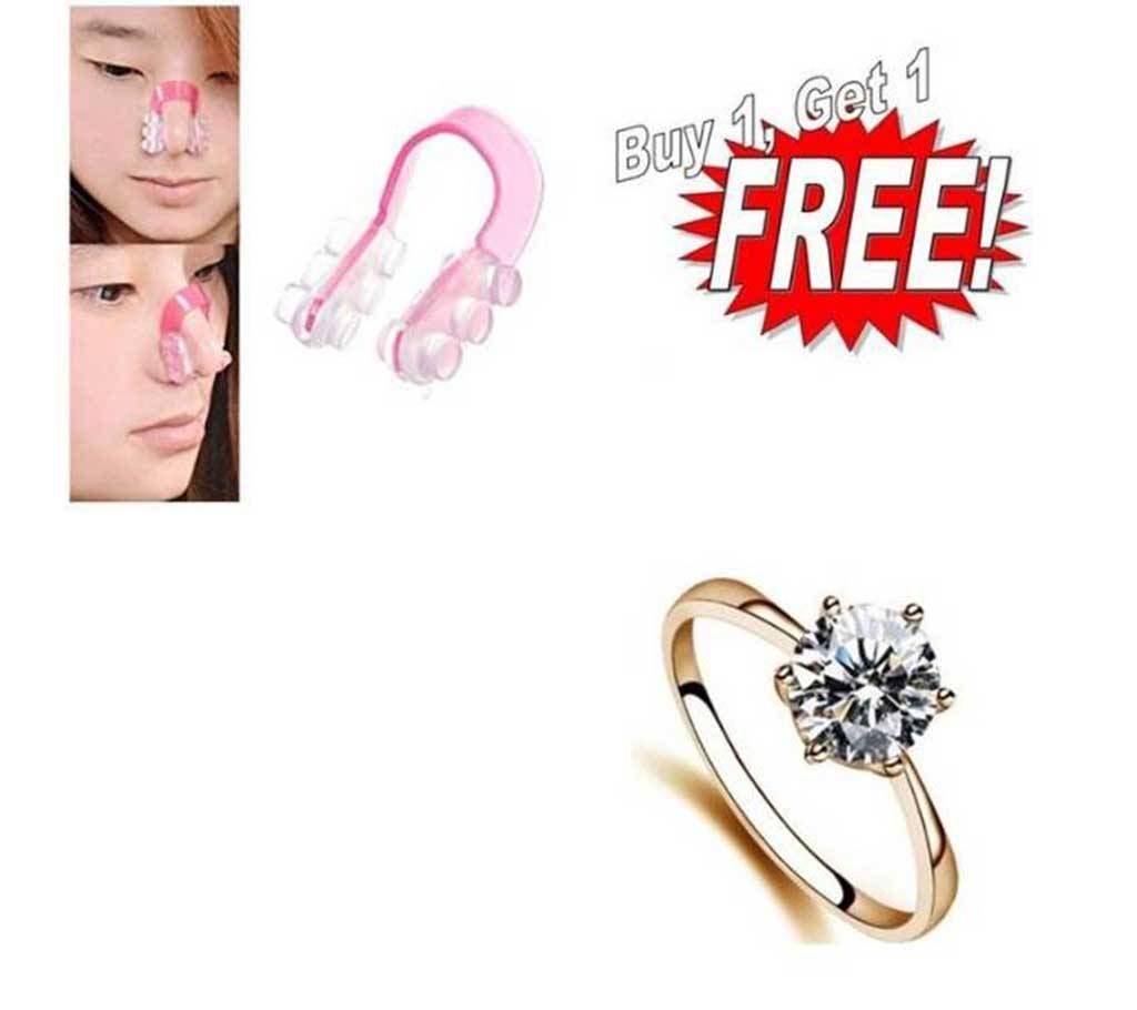 Buy One Finger Ring & Get One Nose up shaper Free