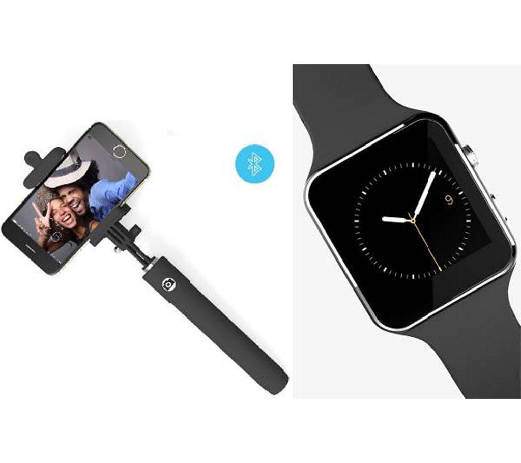 Smart Watch With Selfe Stik Combo Offer 