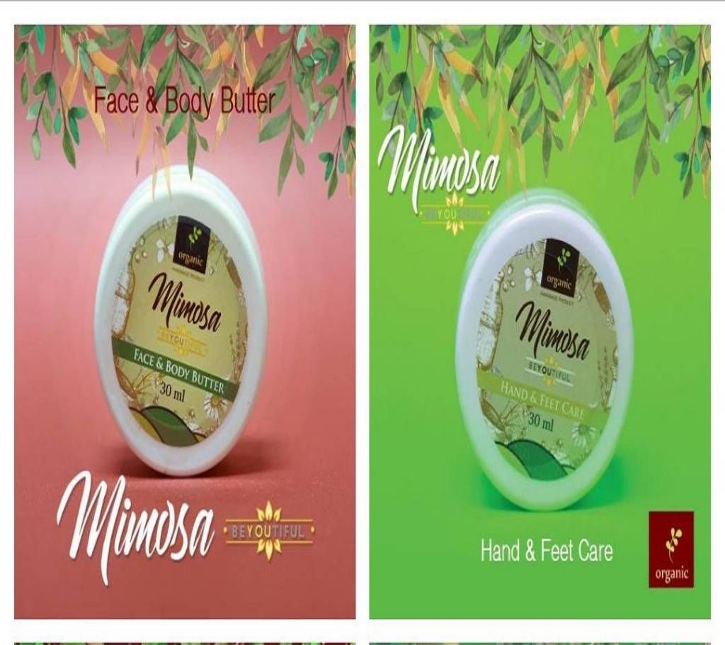 Mimosa Face and Body Butter And Mimosa Hand and Feet Care Combo Offer 