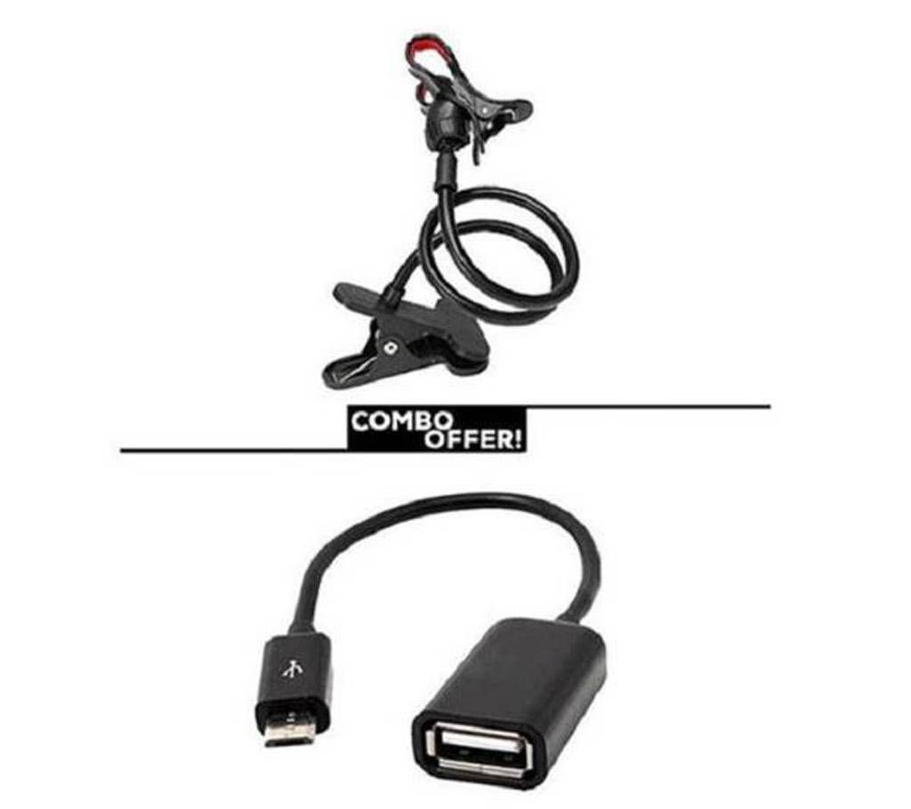 Combo Of OTG converter+ mobile stand combo 