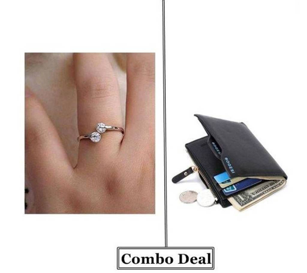 Combo of Wallet and Finger Ring