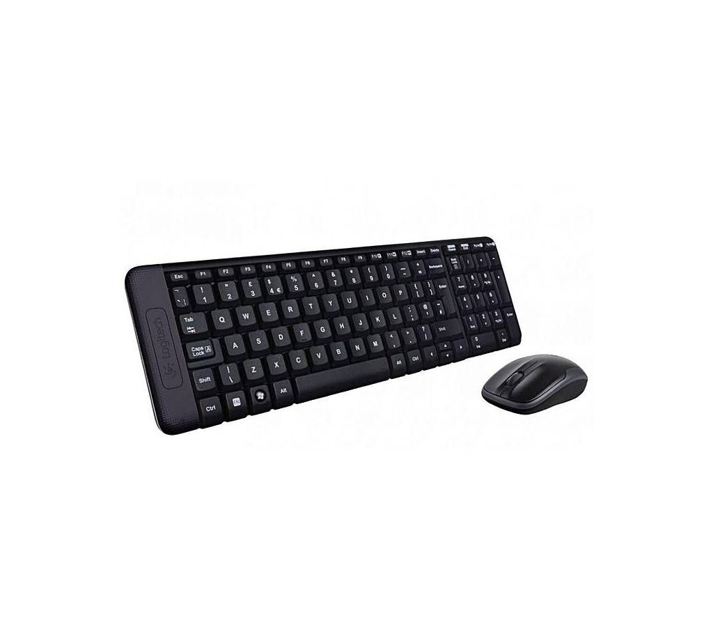 MK220 Combo Pack of Wireless Keyboard and Mouse - Black