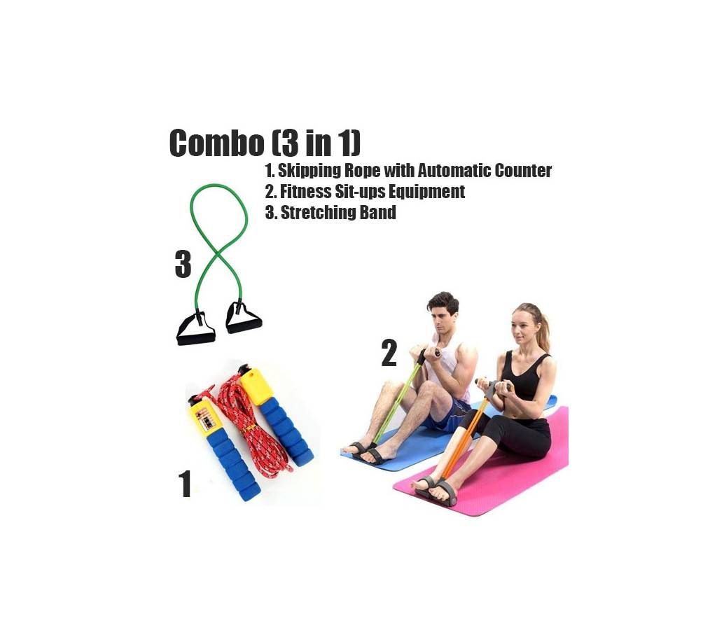 Home Exercise Combo Pack (3 in 1)