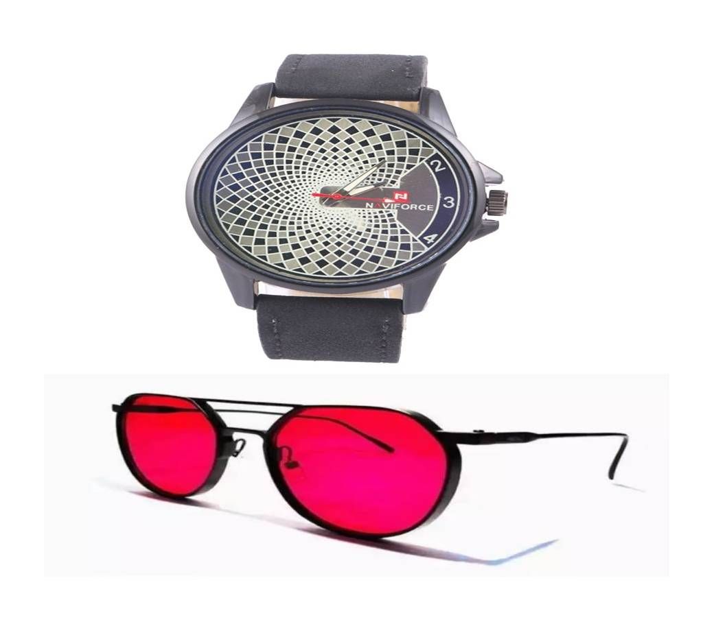 Sunglass for Man + Men's Rest Watch Combo Offer