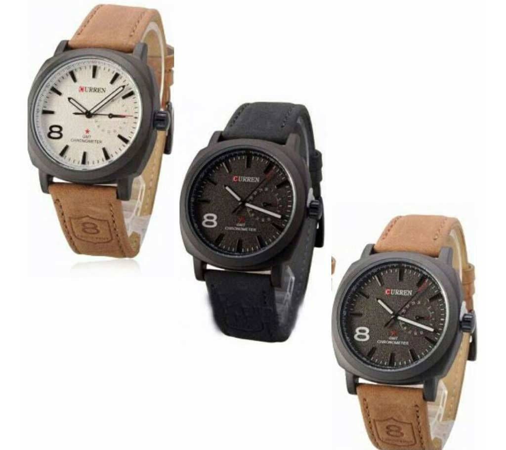 CURREN Gents Watch-Super Pack-3 pc 
