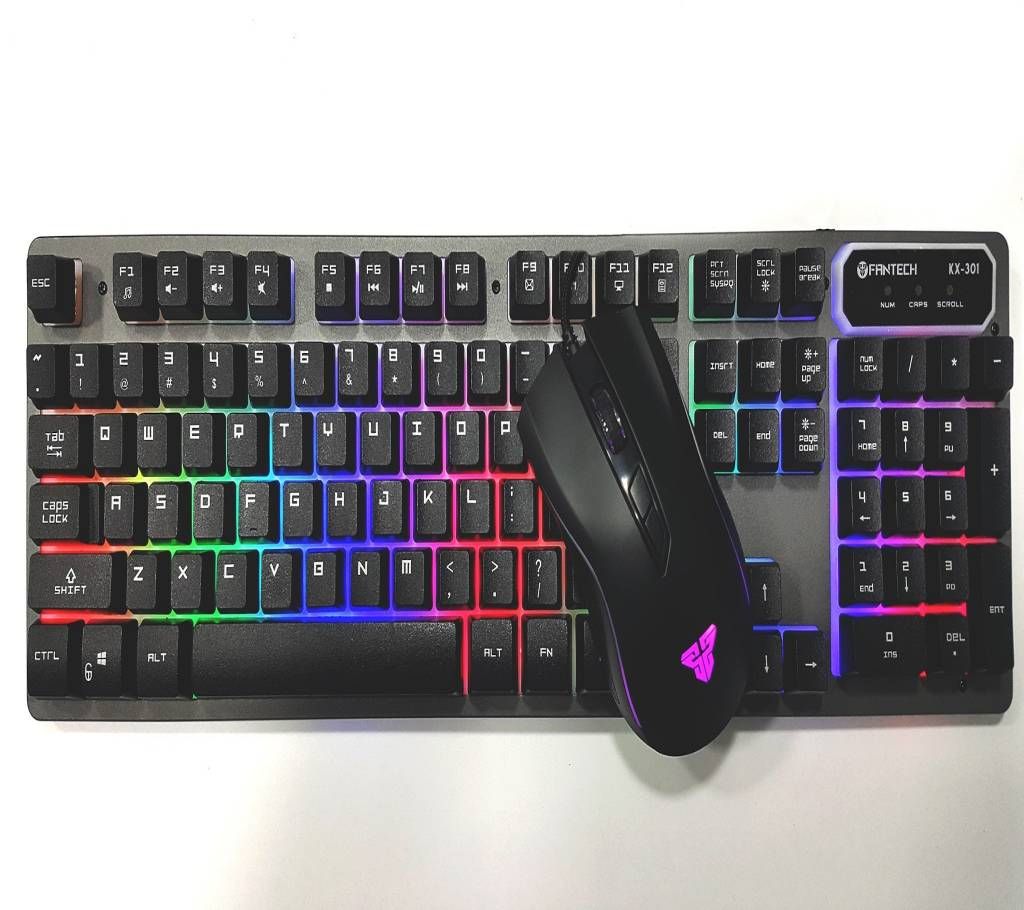 KX-301 Fantech Wireless Keyboard and Mouse- Combo Offer