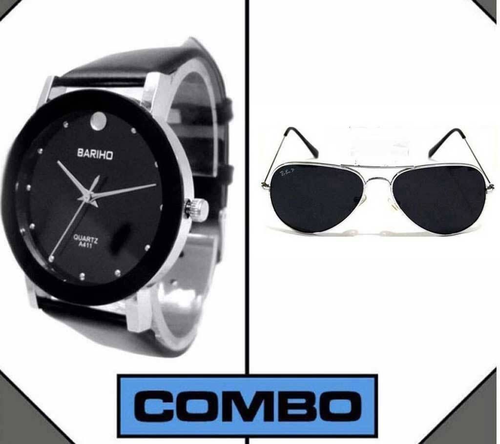 combo of Ray-Ban sunglasses (copy)+ Bariho watch (copy) 