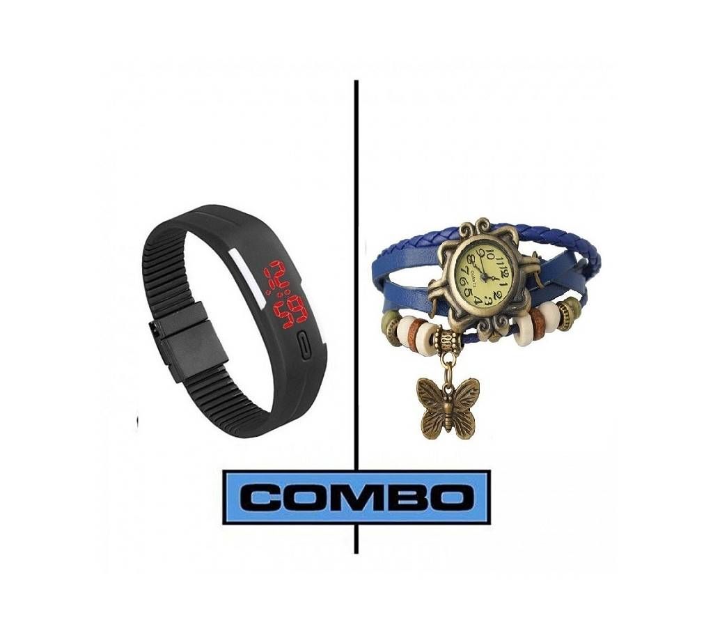 Combo offer LED Watch+ Women Watch 