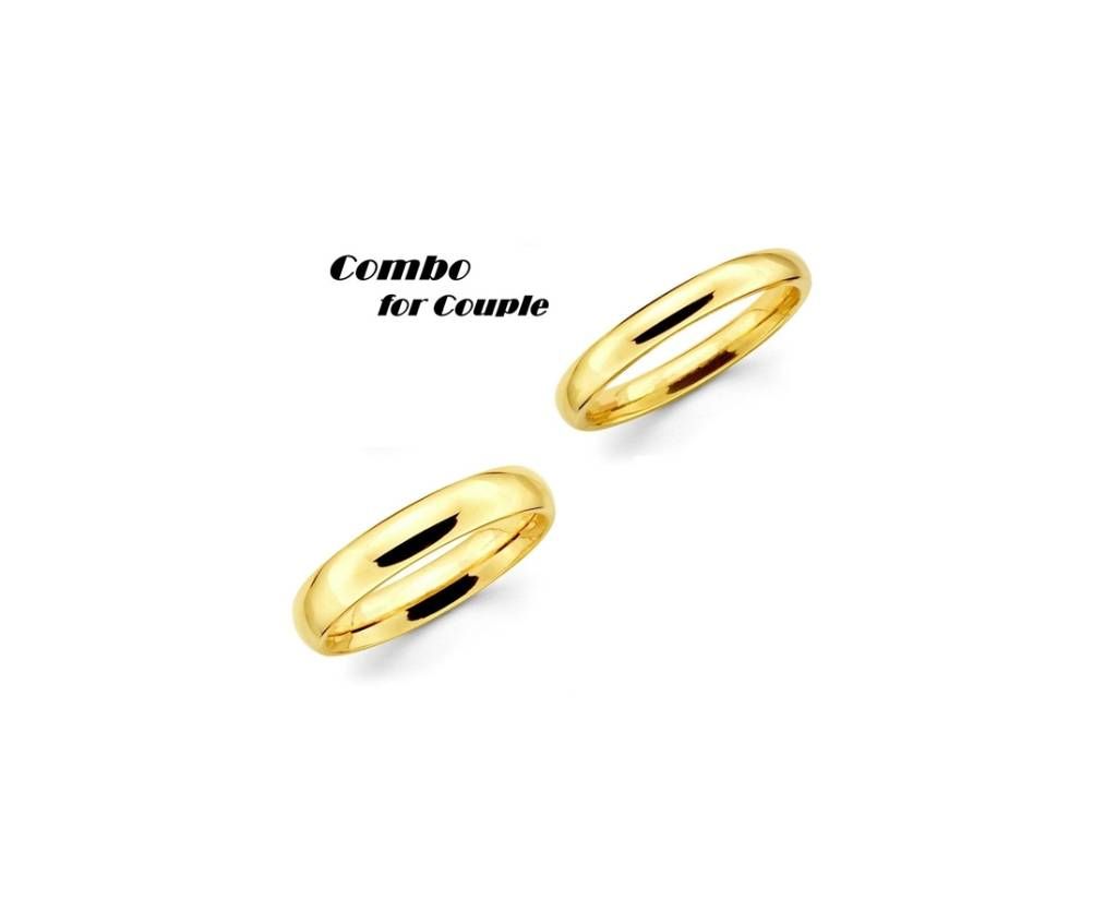 Combo for Couple Gold Plated Finger Ring
