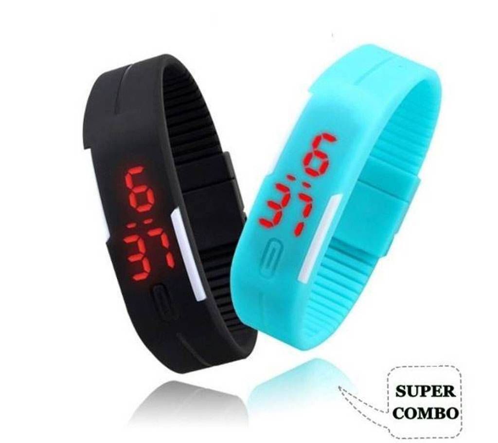 LED Bracelet Watch (2 pcs)