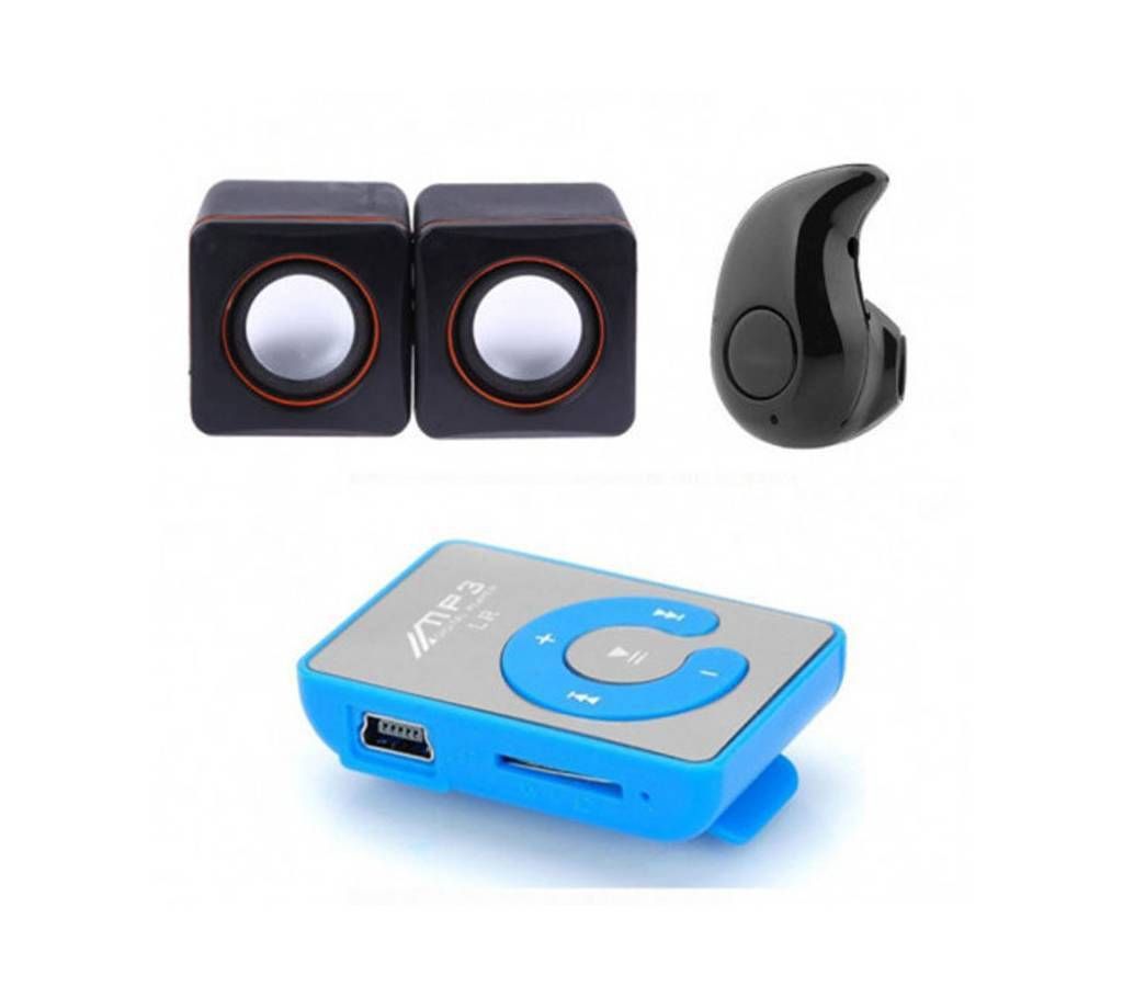 Combo Of Mini USB Speaker+Wireless Bluetooth Headphone