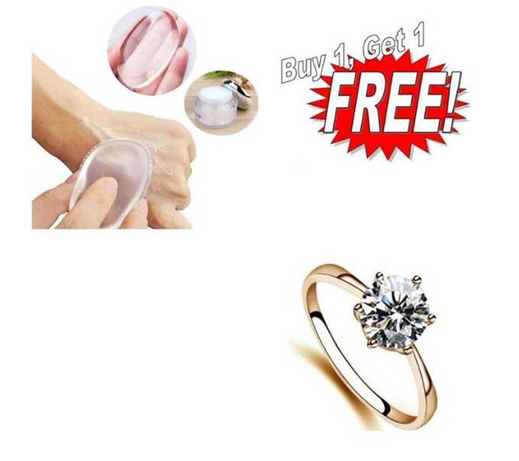 Buy One Finger Ring & Get One Silicone Makeup Blender 