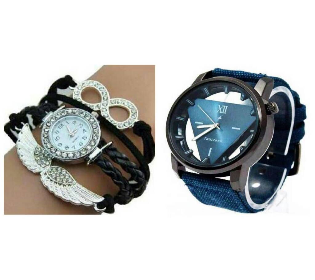 FASTRACK GENTS REVIEW Watch + Ladies Bracelet Watc