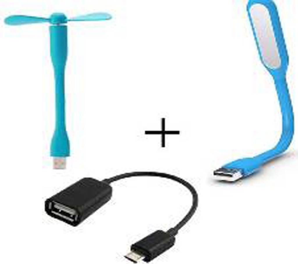 BMI-USB FAN.LIGHT AND OTG Combo