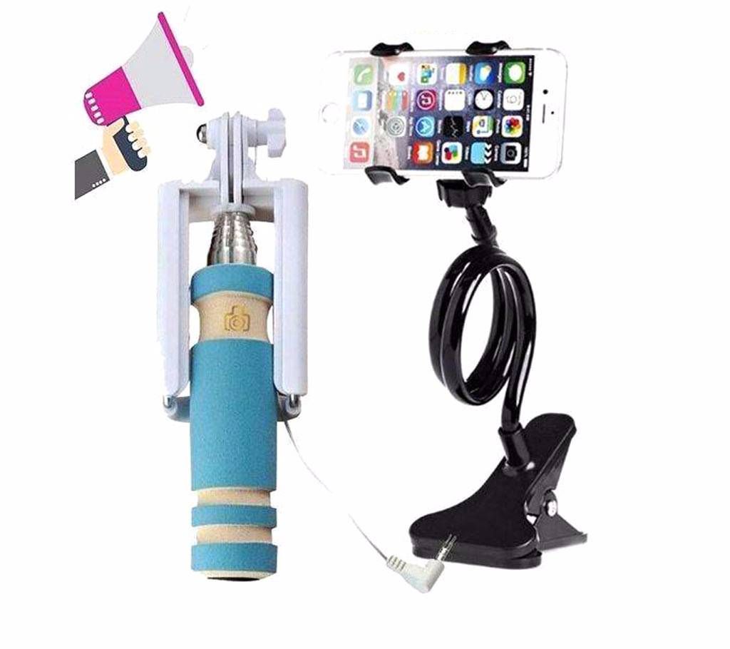 Mobile Phone Stand With Selfie Stick