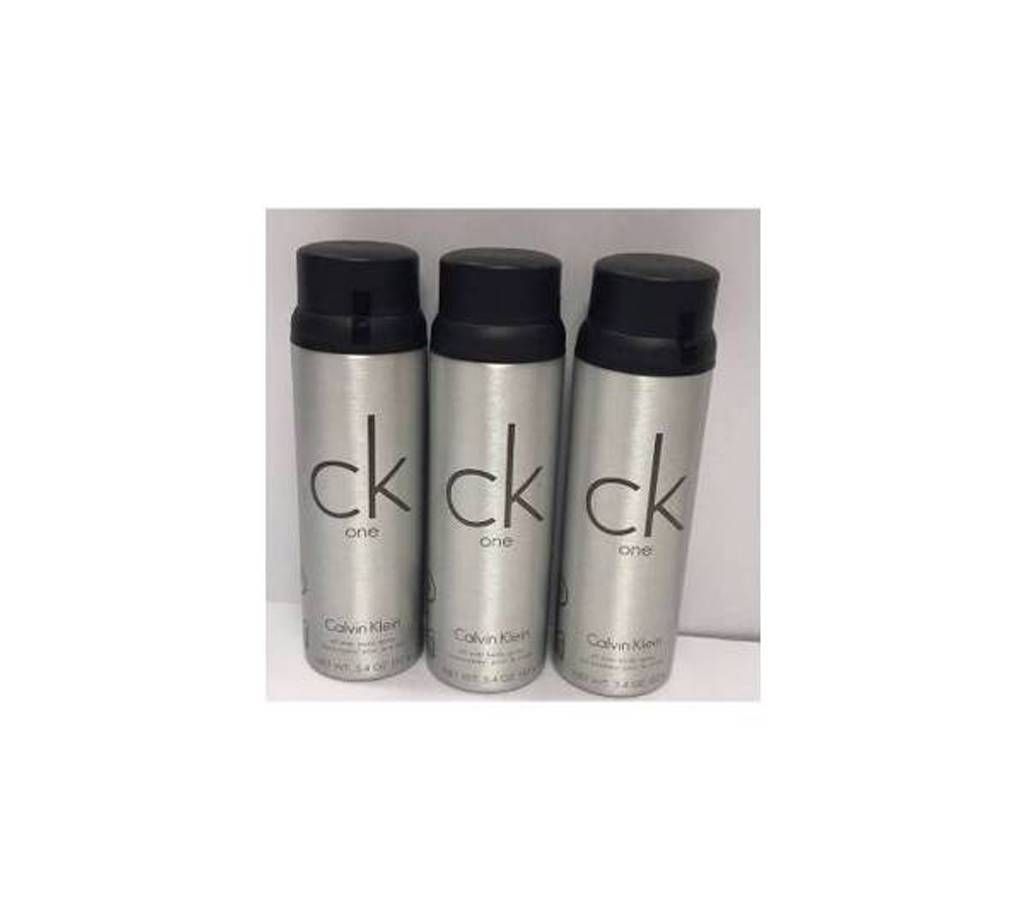 CK One Deodorant Body Spray 152g - Combo of 3 Pieces - USA
