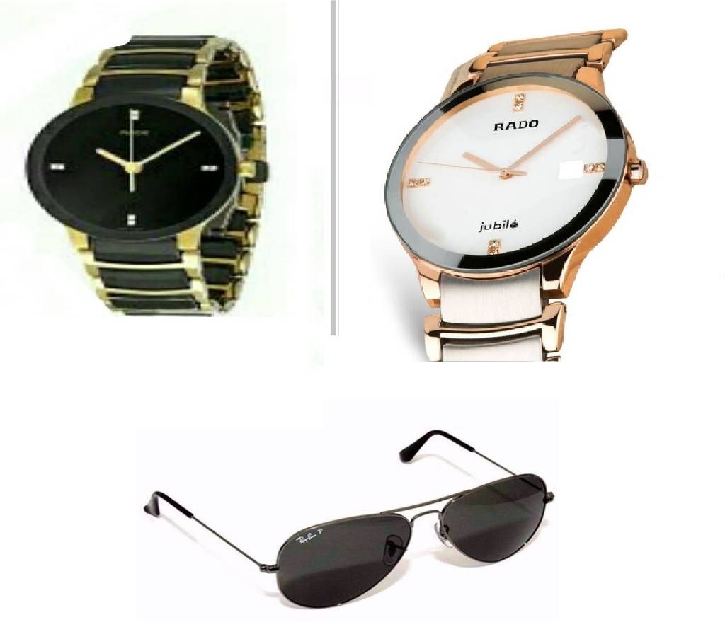 2 Piece RADO Gents Watch (copy) + Ray Ban Sunglasses for Men (Copy)