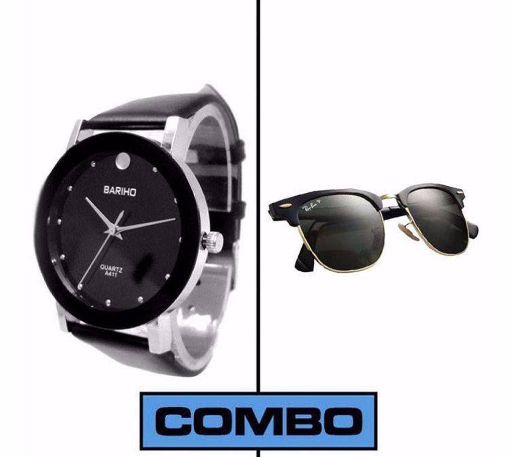 Bariho কপি ওয়াচ ও RayBan কপি সানগ্লাস কম্বো