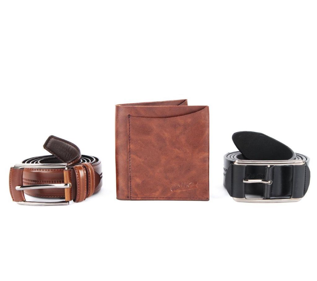 Combo of 2 Belt and 1 Wallet