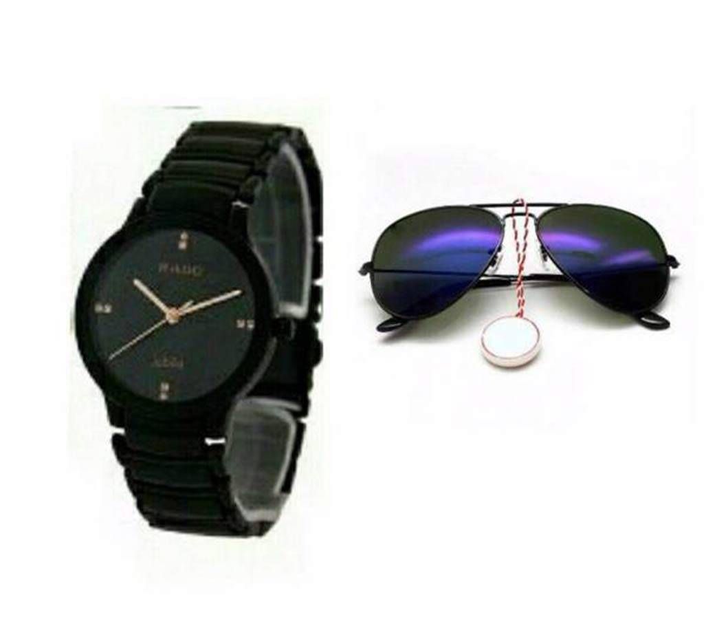 RADO Watch copy & Ray Ban Gents Sunglasses Combo Copy