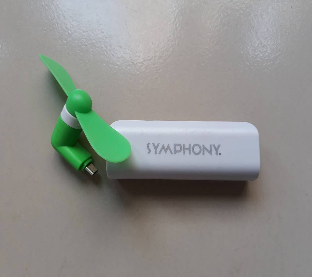 1000mAh Power Bank + Mini USB OTG Fan Combo