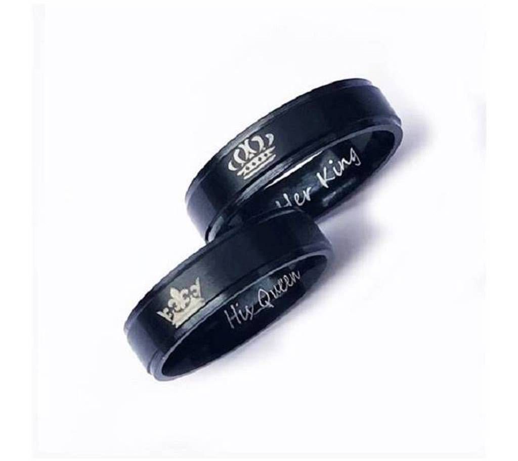 King and Queen Titanium Couple Ring