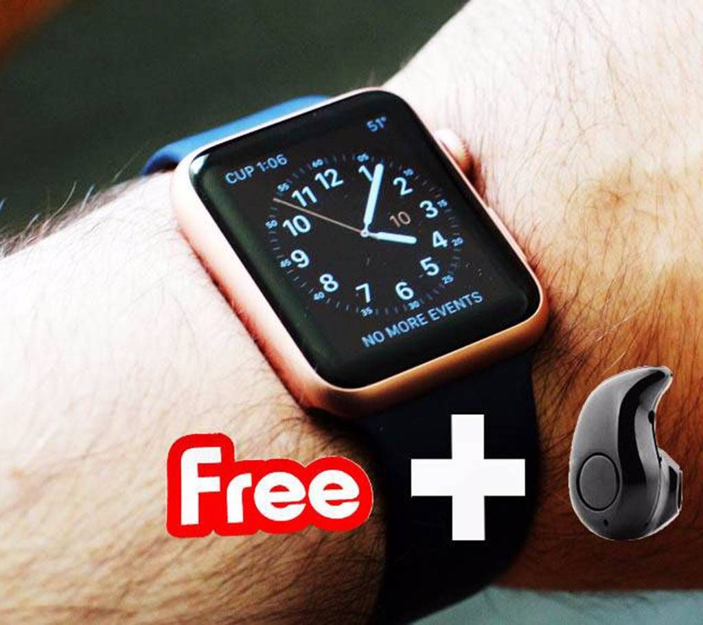Apple smart watch- copy with free Bluetooth headset 