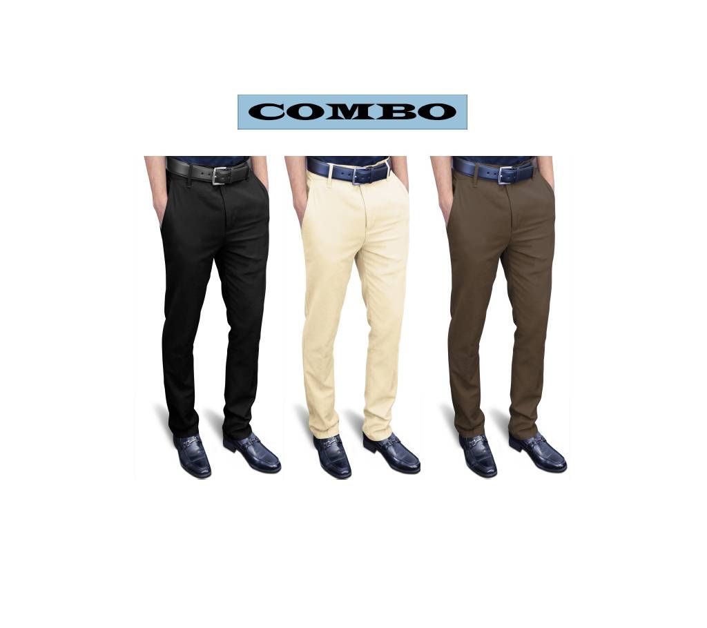 gabardine pant for men- 3 pieces combo offer 