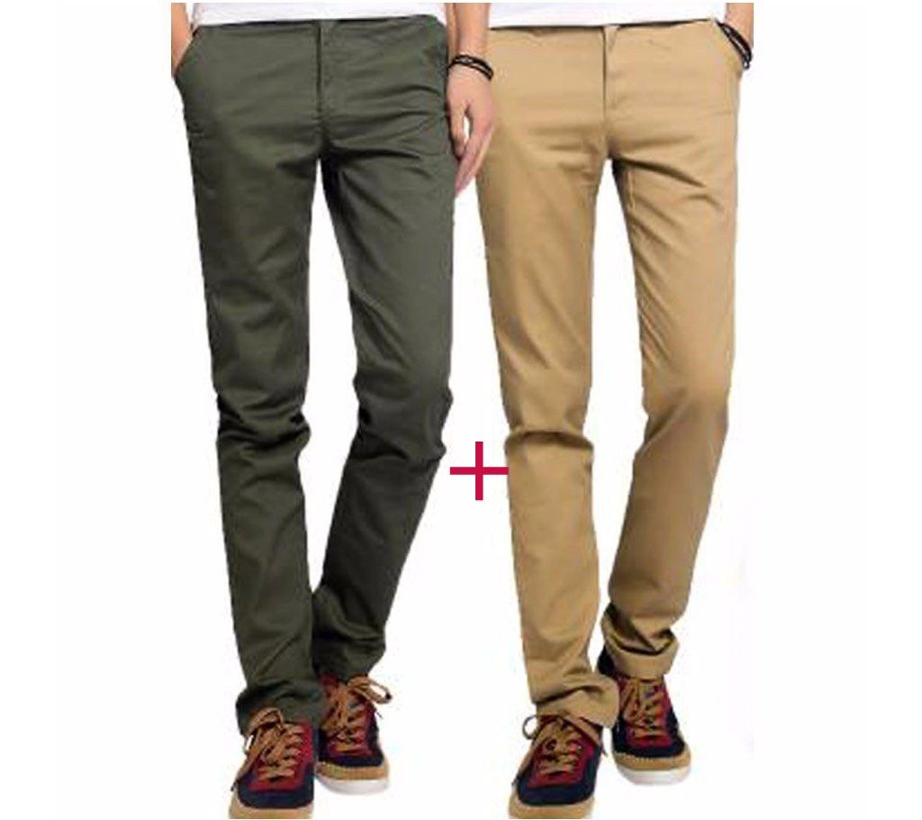 Cotton gents gabardine pants  combo offer 
