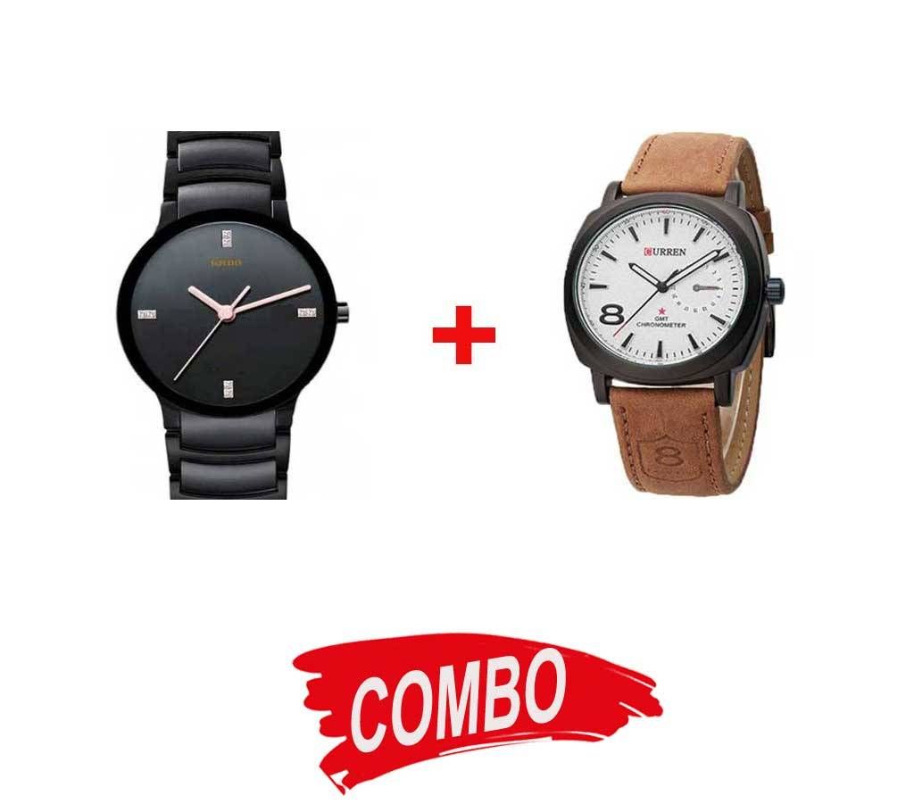 Curren Gents WristWatch + RADO Gents WristWatch (Copy) - Combo Offer