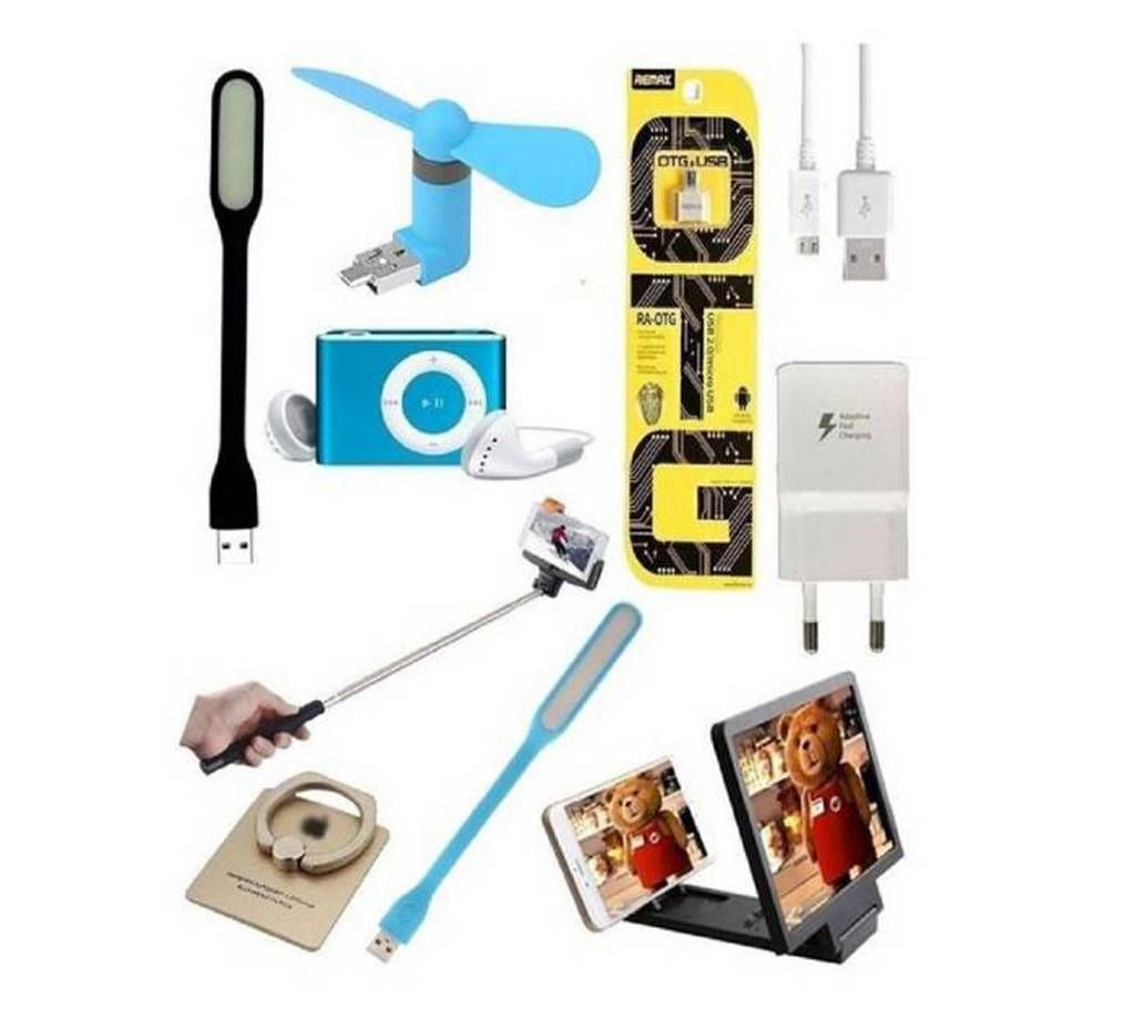 10 In 1 Mobile Accessories Combo