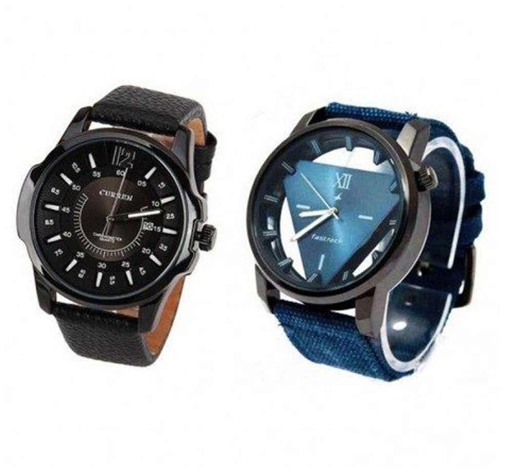 Curren+Fastrack(Copy) wrist watch combo