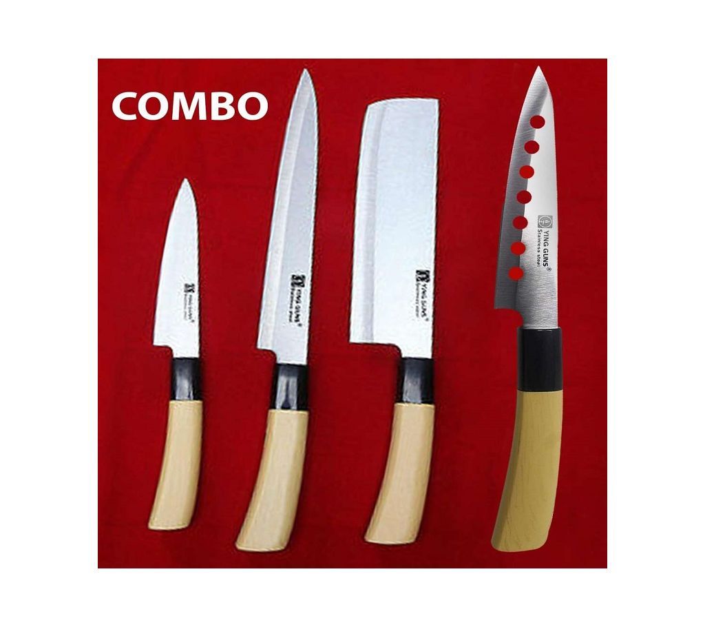 Combo Pack of 4 Pcs Kitchen Knife 