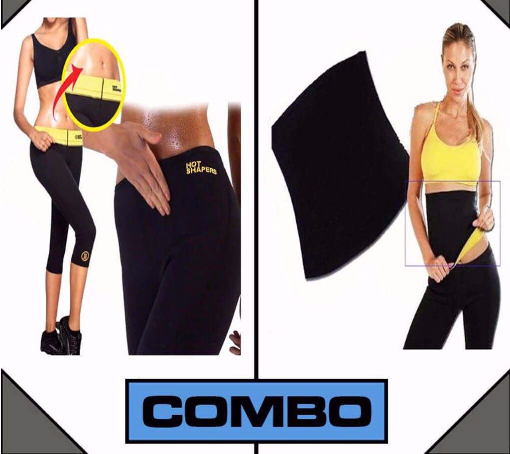 Hot Shaper  Slimming Pants + Hot waist shaper Combo