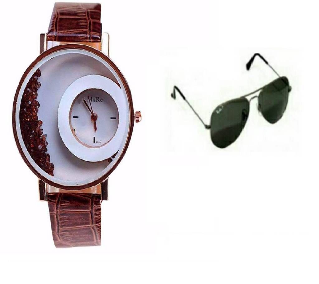 RAY BAN sunglasses for man + MXRE Ladies Watch