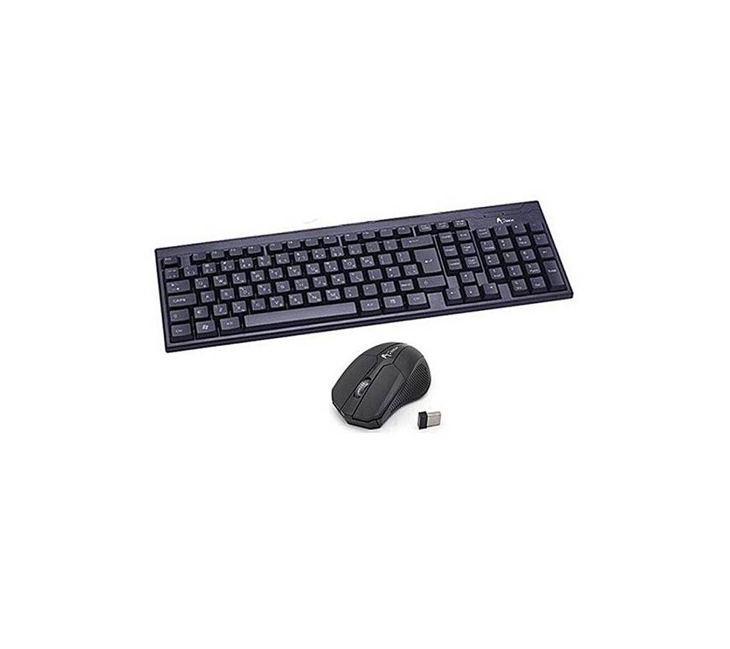 Wireless Keyboard & Mouse Combo - Black