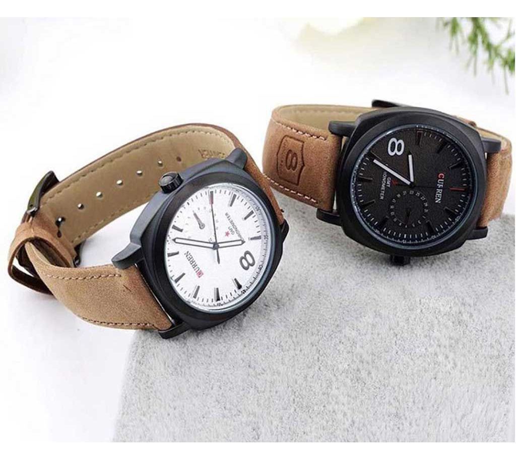 CURREN Watch Combo Offer for Men (2 PCs)