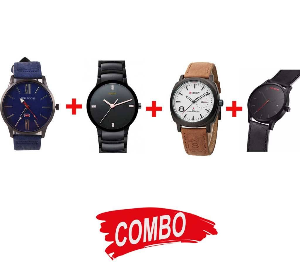 MF Gents Wrist watch (Copy) + MVMT Gent Wristwatch + Curren Watch + RADO Gents Watch (Copy) - Combo Offer