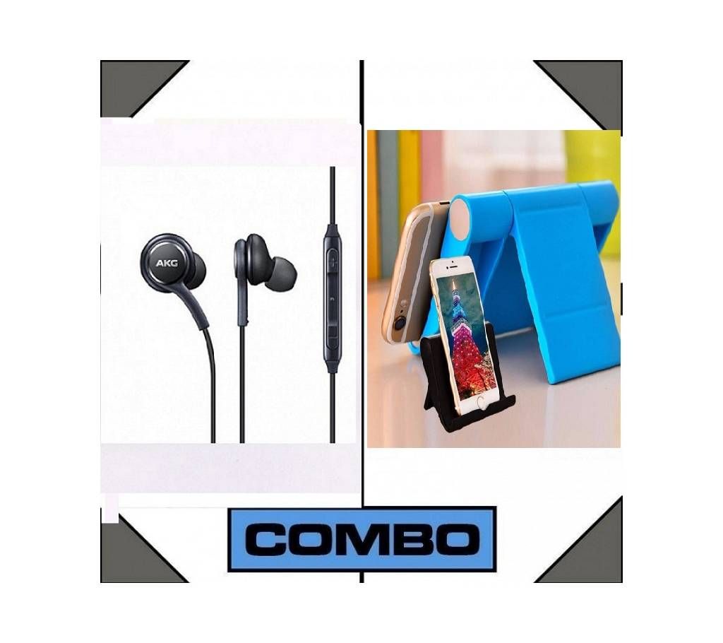 AKG Earphone+Universal Mobile & Tab Stand combo offer