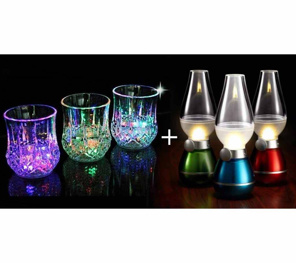 Combo of Rainbow Mug & Dimmer Table Lamp