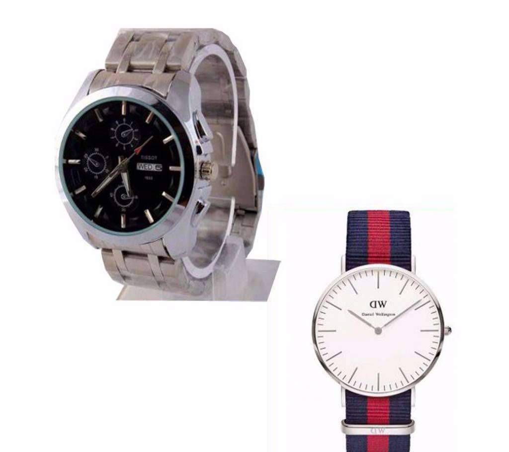 Tissot & DW wrist watch combo offer 