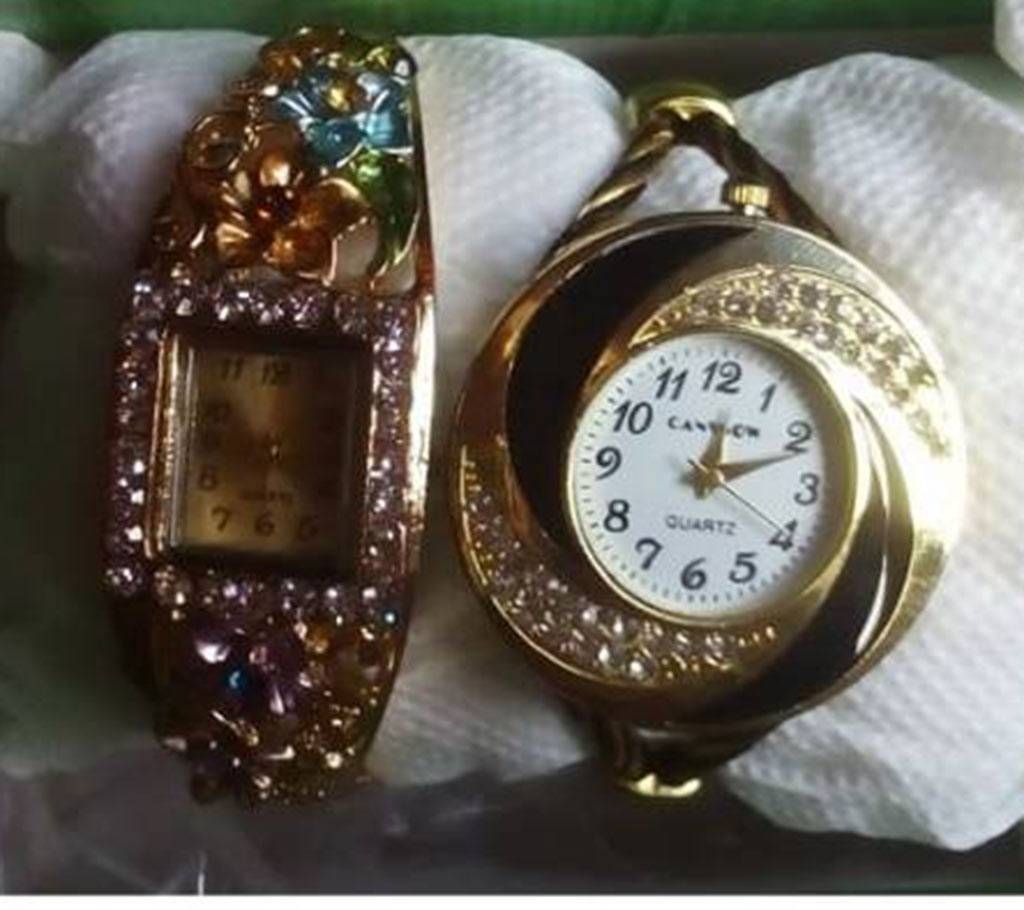 Ladies wrist watch combo-2 pcs 