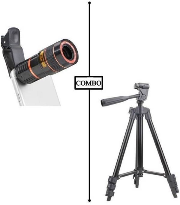 Combo of 8X Zoom Optical Telescope Lens + Tripod-3