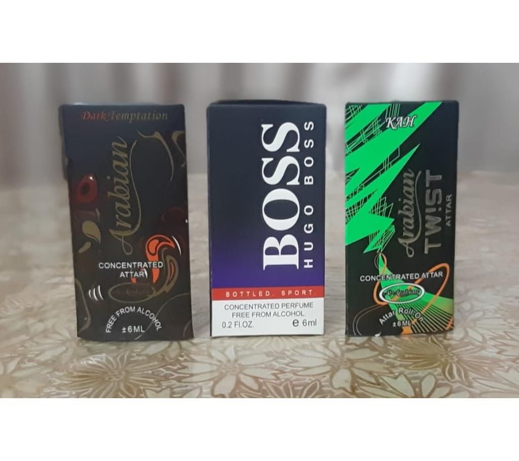 Choclate, Hugo Boss & Twist Attar (3pcs 6ml)